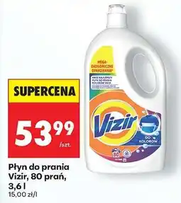 Biedronka Płyn do prania Vizir, 80 prań, 3,6 l oferta