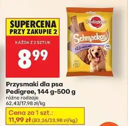 Biedronka Przysmaki dla psa Pedigree 144 g 500 g oferta