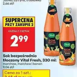Biedronka Sok bezpośrednio tłoczony Vital Fresh, 330 ml oferta