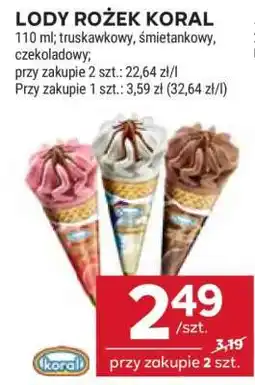 Stokrotka Market Lody Rożek Koral oferta