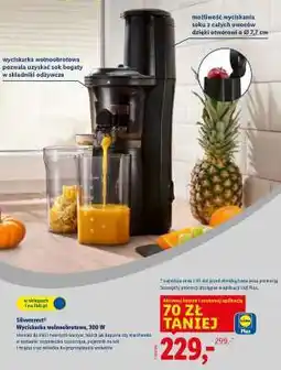 Lidl Silvercrest Wolnoobrotowa Wyciskarka oferta