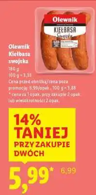 Lidl Olewnik Kiełbasa swojska oferta