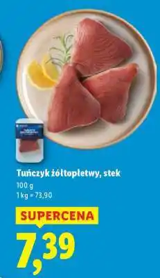 Lidl Tuńczyk żółtopłetwy, stek oferta
