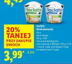 Lidl ŁACIATY Serek puszysty oferta