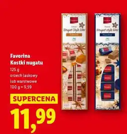 Lidl Favorina Kostki nugatu oferta