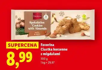 Lidl Favorina Ciastka korzenne z migdałami oferta