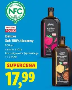 Lidl Deluxe Sok 100% tłoczony oferta