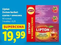 Lidl Lipton Zestaw herbat: czarna + owocowa oferta