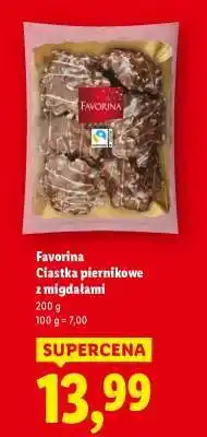 Lidl Favorina Ciastka piernikowe z migdałami oferta
