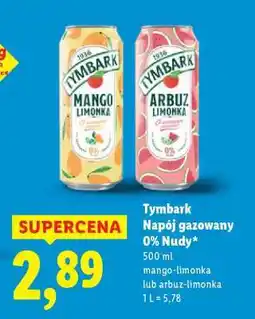Lidl TYMBARK Napój gazowany 0% Nudy oferta