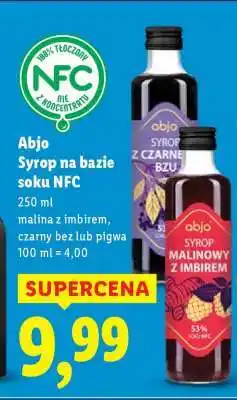 Lidl Abjo Syrop na bazie soku NFC oferta