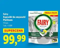 Lidl Fairy Kapsułki do zmywarki Platinum oferta