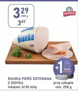 Stokrotka Bianka pierś gotowana z indyka Indykpol 32,90 zł/kg oferta