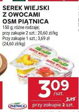 Stokrotka Serek wiejski z owocami OSM Piątnica różne rodzaje oferta