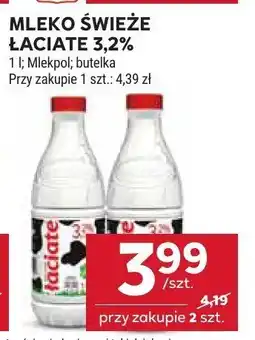 Stokrotka Mleko świeże łaciate 3,2% Mlekpol butelka oferta