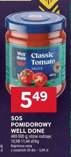 Stokrotka Sos pomidorowy Well Done różne rodzaje oferta