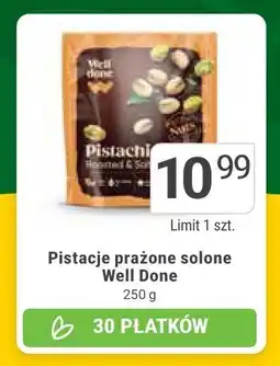 Stokrotka Pistacje prażone solone Well Done 280 g oferta