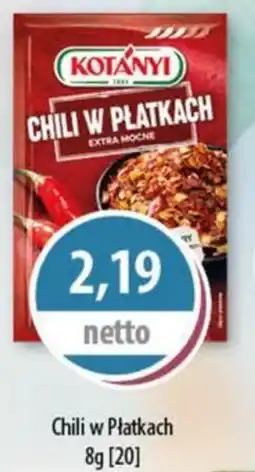 DUO-TES Chili w Płatkach kotanyi oferta