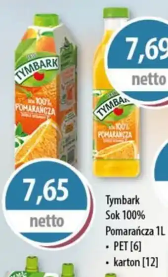 DUO-TES Tymbark Sok 100% Pomarańcza Maspex oferta