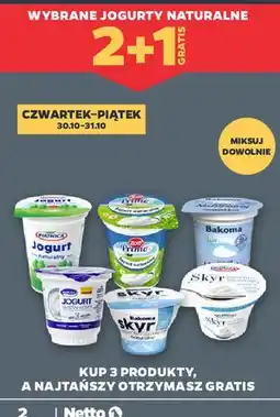 Netto Jogurt typu islandzkiego naturalny Piątnica Skyr oferta
