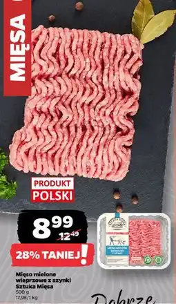 Netto Mięso mielone wieprzowe z szynki Sztuka Mięsa Netto oferta