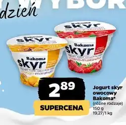 Netto Jogurt malina- truskawka Bakoma Skyr oferta