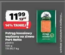 Netto Pstrąg łososiowy wędzony plastry Port Netto oferta