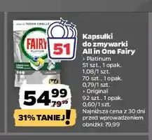 Netto Tabletki do zmywarek lemon Fairy Platinum oferta