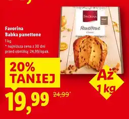 Lidl Ciasto Babka panettone Favorina oferta