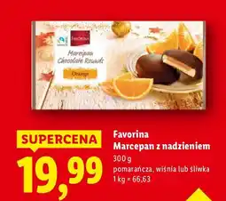 Lidl Marcepan z nadzieniem wiśnia Favorina oferta