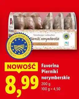Lidl Pierniki norymberskie Favorina oferta