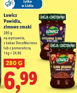 Lidl Powidła śliwowe smaki na wytrawnie z kakao DecoMorreno Łowicz oferta