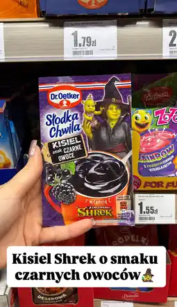 Intermarche Kisiel Słodka Chwila Shrek o smaku czarnych owoców Dr. Oetker oferta