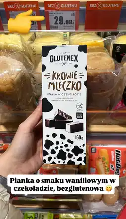 Intermarche Pianka GLUTENEX Krowie Mleczko w czekoladzie bezglutenowa oferta