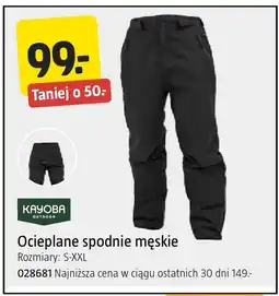 Jula Spodnie ocieplane męskie Kayoba oferta