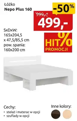 Black Red White Łóżko Nepo Plus oferta