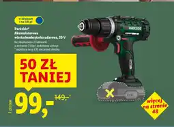 Lidl Akumulatorowa wiertarka Parkside oferta