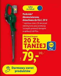 Lidl Dmuchawa do liści Parkside oferta
