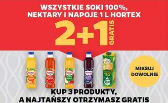 Soki 100%, nektary i napoje hortex