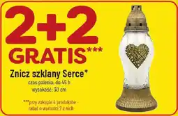 Polomarket Znicz szklany Serce oferta