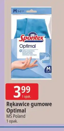 E.Leclerc Rękawice delikatne dla skóry rąk optimal m Spontex oferta