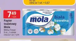 E.Leclerc Papier toaletowy biała bawełna Mola oferta