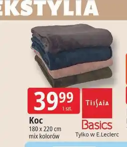 E.Leclerc Koc 180 x 220 cm Tissaia oferta