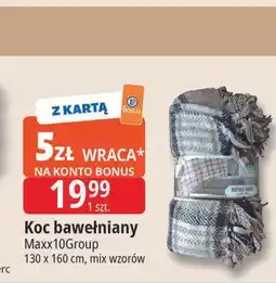 E.Leclerc Koc bawełniany 130 x 160 cm Maxx10Group oferta