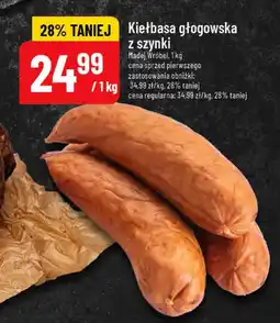 Polomarket Kiełbasa głogowska z szynki Madej Wróbel oferta