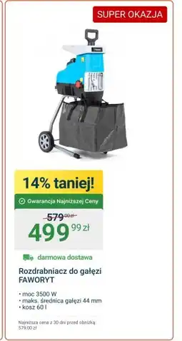 ERLI Rozdrabniacz do gałęzi oferta