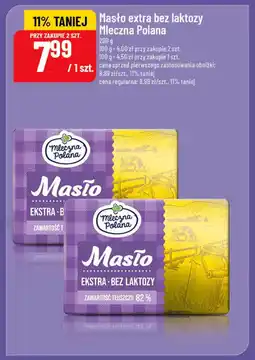 Polomarket Masło extra bez laktozy Mleczna Polana 200g oferta