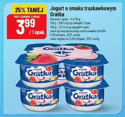 Polomarket Jogurt o smaku truskawkowym Gratka oferta
