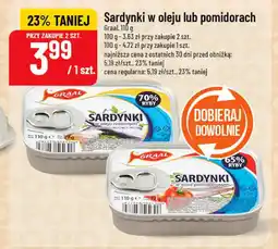 Polomarket Sardynki w oleju lub pomidorach Graal oferta