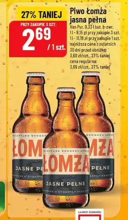 Polomarket Piwo Łomża jasna pełna oferta
